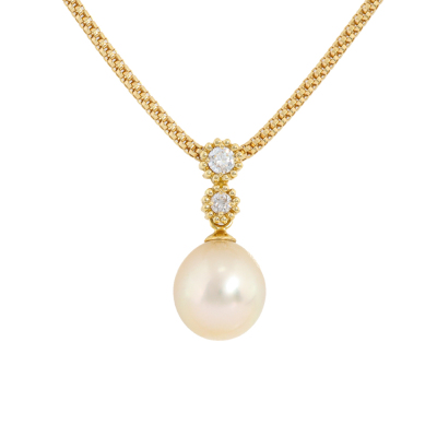 9.1mm South Sea Pearl & Diamond Pendant