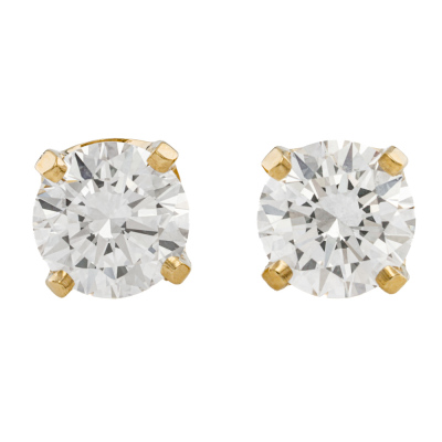 0.81ct Diamond Studs GIA D IF