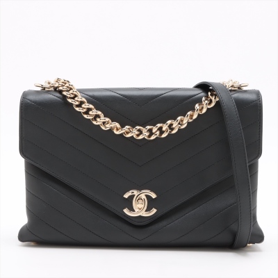 Chanel V-Quilted Envelope Flap Bag