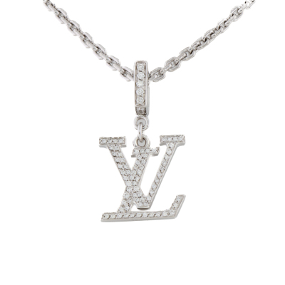 Louis Vuitton LV Pendant White Gold with Diamonds