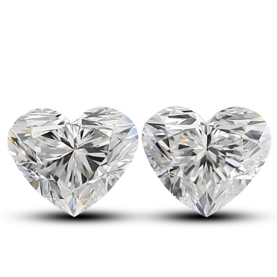 2.00ct Loose Pair of Diamonds GIA F VS2, F SI1