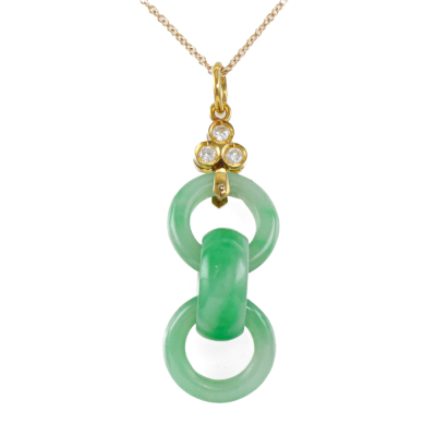 Jade & Diamond Pendant