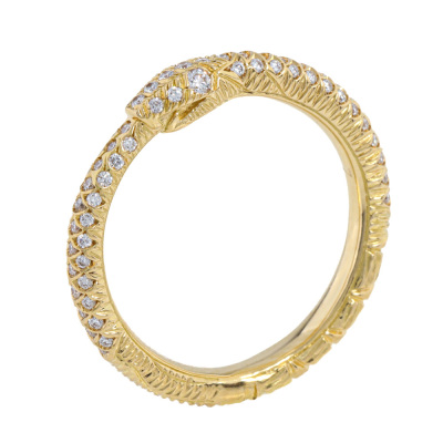 Gucci Ouroboros Diamond Ring