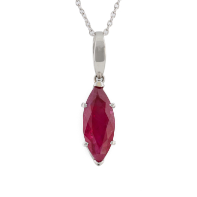 2.11ct Burmese Ruby Pendant GIA