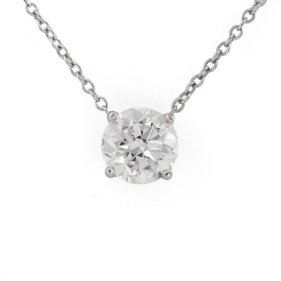 0.70ct Diamond Solitaire Pendant GIA D VS1
