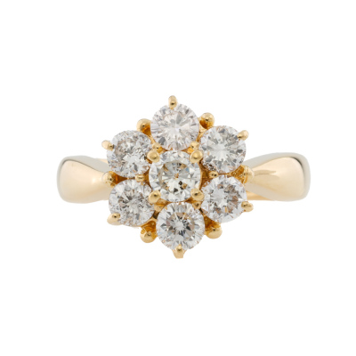 1.35ct Diamond Dress Ring 18ct Yellow Gold