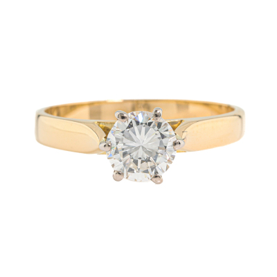 0.66ct Diamond Solitaire Ring GSL F-G SI1