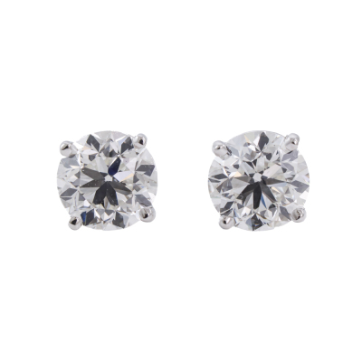 0.61ct Diamond Studs GIA D VVS2
