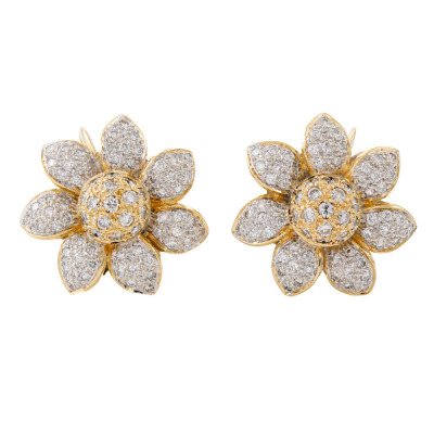1.80ct Diamond Dress Earrings, 18ct 17g