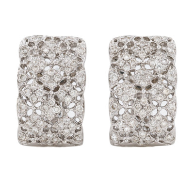 1.58ct Diamond Dress Earrings, 18ct 15.1g