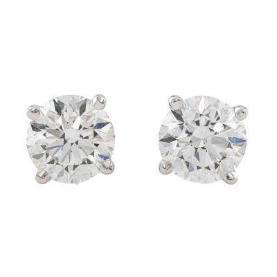 1.00ct Diamond Studs GIA F VVS1, F VVS2