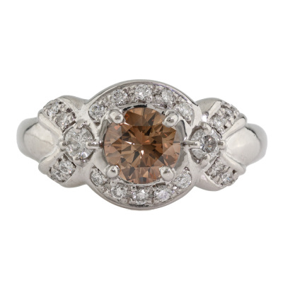 1.08ct Centre Cognac Diamond Ring