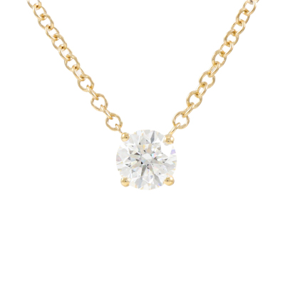 0.70ct Diamond Solitaire Pendant GIA D SI1