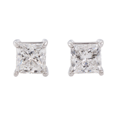 2.01ct Diamond Studs GIA D SI11, E SI1