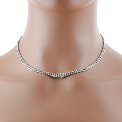 3.00ct Diamond Double Row Necklace