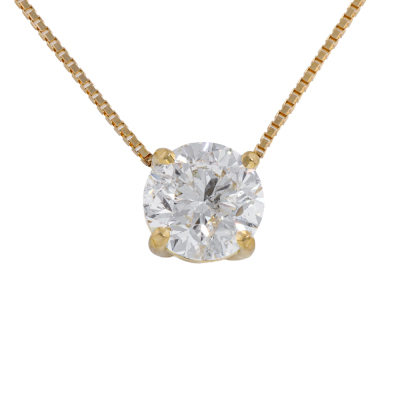2.00ct Diamond Solitaire Pendant GSL H P2