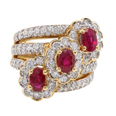 1.75ct Ruby & Diamond Ring
