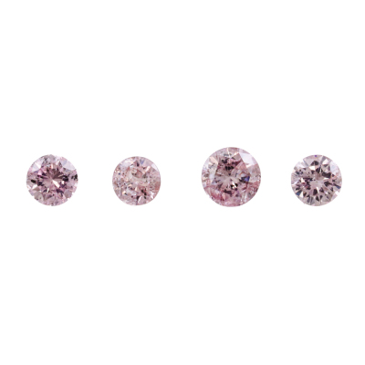 Parcel of 4 Loose 0.26ct Argyle Origin Pink Diamonds