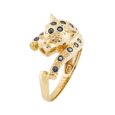 0.72ct Sapphire & Diamond Ring