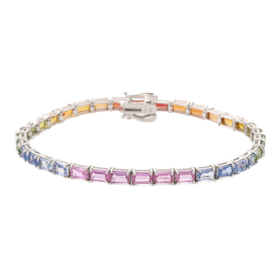 12.30ct Multi-Colour Sapphire Bracelet