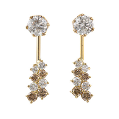2.20ct Diamond Studs with Detachable Enhancer