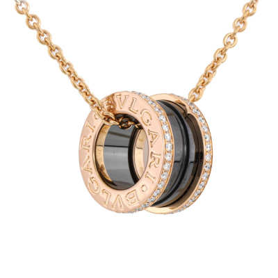 Bvlgari B.Zero1 Ceramic & Diamond Necklace