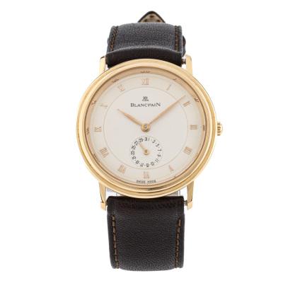 Blancpain Villeret Disc Calendar 18ct Gold Watch