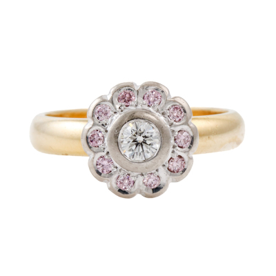 0.20ct Argyle Origin Pink Diamond Ring GSL