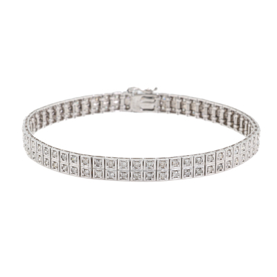 2.00ct Diamond Two row Bracelet