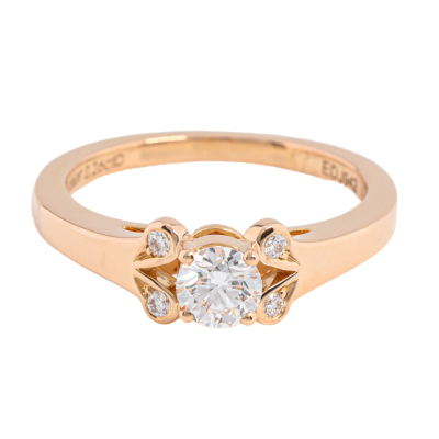 0.26ct Cartier Ballerine Solitaire Ring GIA