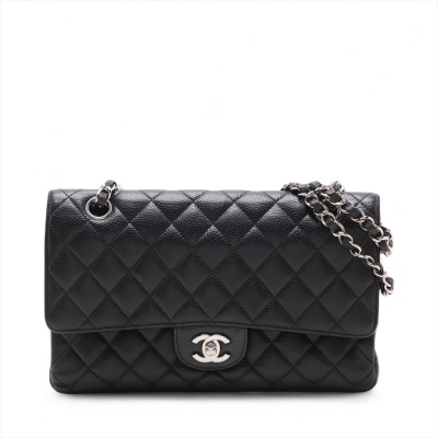 Chanel Medium Double Flap Black Caviar