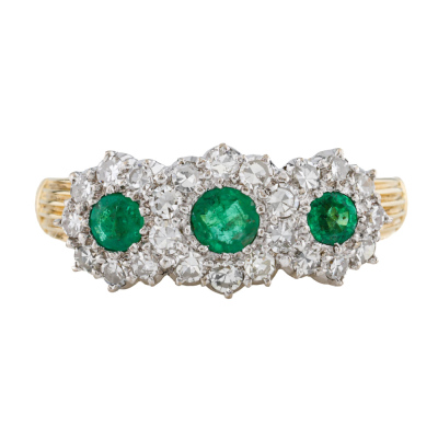 Emerald & Diamond Ring