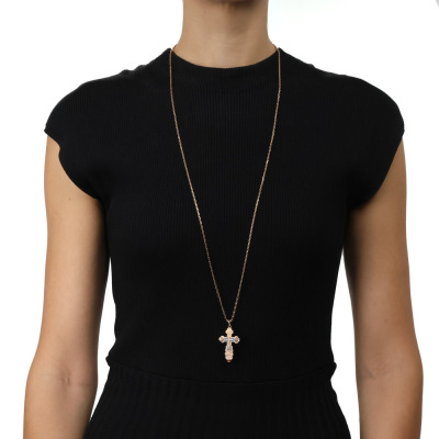 3 Cross Pendant & 1 Chain Set 14ct Rose Gold 15.3g