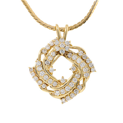 1.15ct Diamond Swivel Pendant 14.0g