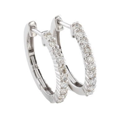 0.50ct Diamond Huggie Earrings