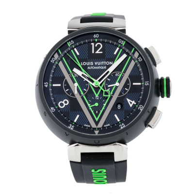 Louis Vuitton Tambour Damier Mens Watch