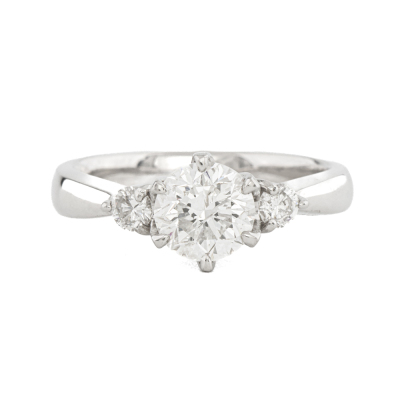 1.00ct Centre Diamond Trilogy Ring