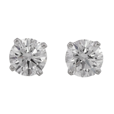 Internally Flawless D-E 1.57ct Diamond Studs GIA*