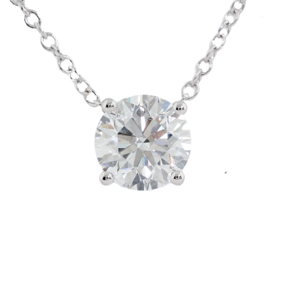 0.70ct Diamond Solitaire Pendant GIA D SI1*