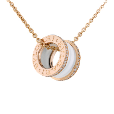 Bvlgari B.Zero1 Ceramic & Diamond Necklace*