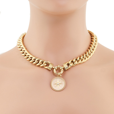 9ct Gold Necklace with Pendant 68.3g