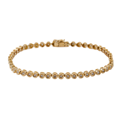 1.00ct Diamond Tennis Bracelet 18ct Gold*
