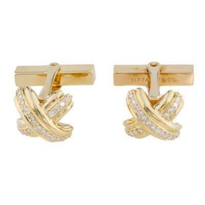 Tiffany & Co. Signature Diamond Cufflinks