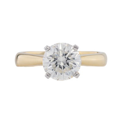 2.06ct Diamond Solitaire Ring GIA J P1