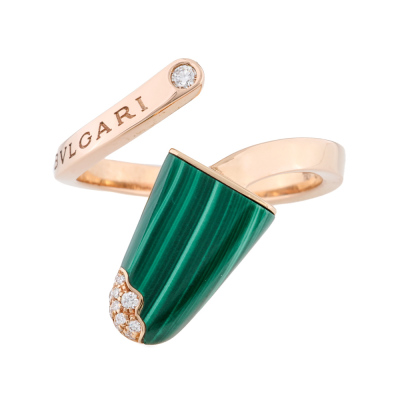 Bvlgari Gelati Malachite & Diamond Ring*