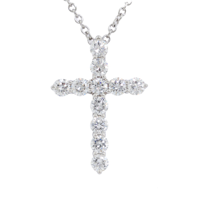 Tiffany & Co. Small Cross Diamond Pendant*