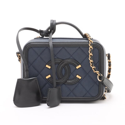 Chanel Small CC Filigree Vanity Case