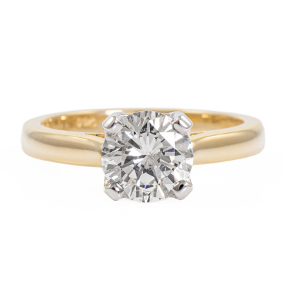 2.01ct Diamond Solitaire Ring GIA H SI2