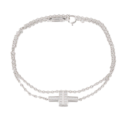 Tiffany & Co T2 Diamond Double Chain Bracelet