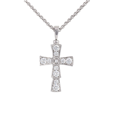 Bvlgari Serpenti Cross Diamond Pendant